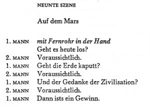 K. Schwitters: "Zusammenstoß" (Auszug, © G. Kiepenheuer Bühnenvertriebs-GmbH)